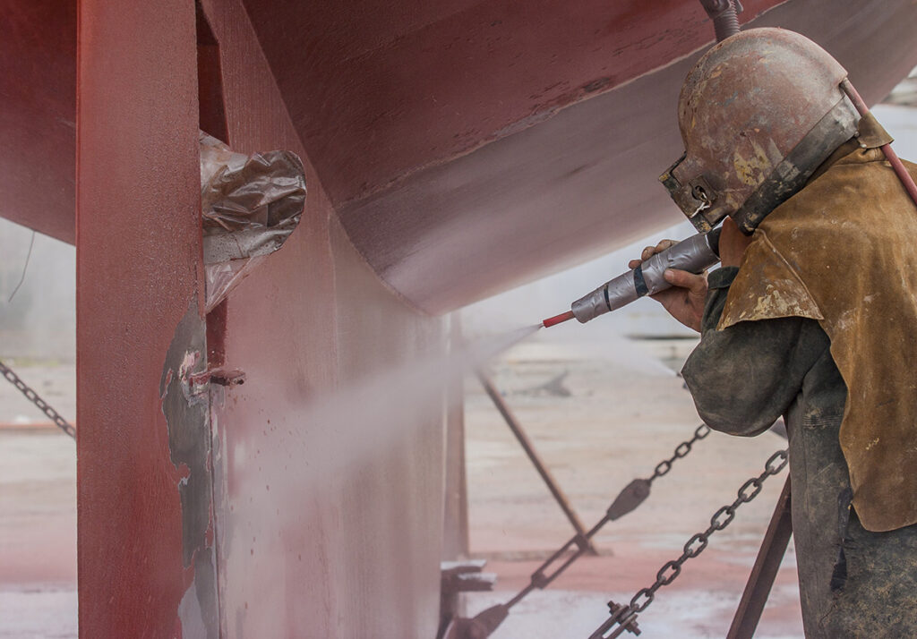 industrial sandblasting